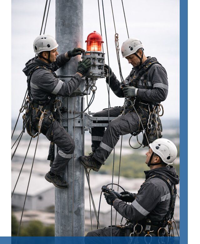 Монтаж заградительных огней в Орехове-Зуеве от 8857 р. | ВЫСОТНИК-Рхв