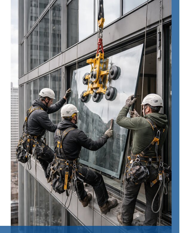 Фасадное остекление зданий под ключ в Орехове-Зуеве от 10420 р. | ВЫСОТНИК-Рхв