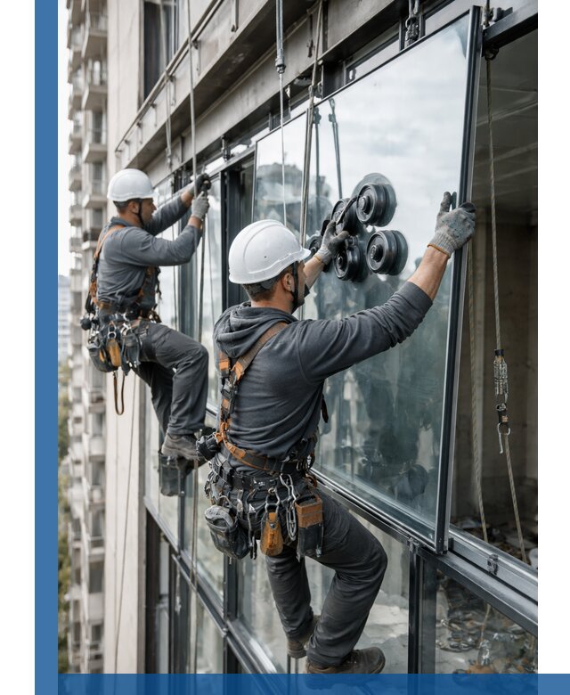 Витражное остекление фасадов и лоджий в Орехове-Зуеве под ключ