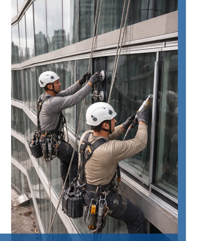 Радиусное остекление фасада в Орехове-Зуеве от 12504 р. | ВЫСОТНИК-Рхв