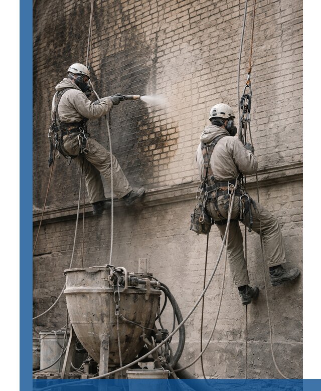 Пескоструйная очистка фасадов в Орехове-Зуеве профессионально