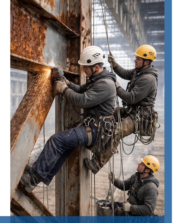 Зачистка металла от ржавчины в Орехове-Зуеве от 365 р. | ВЫСОТНИК-Рхв