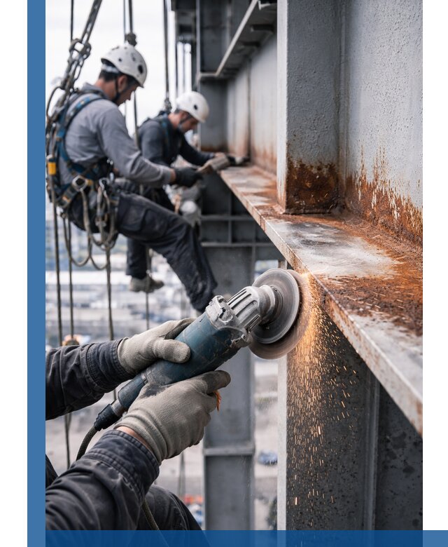 Зачистка металла от ржавчины и подготовка поверхностей в Орехове-Зуеве