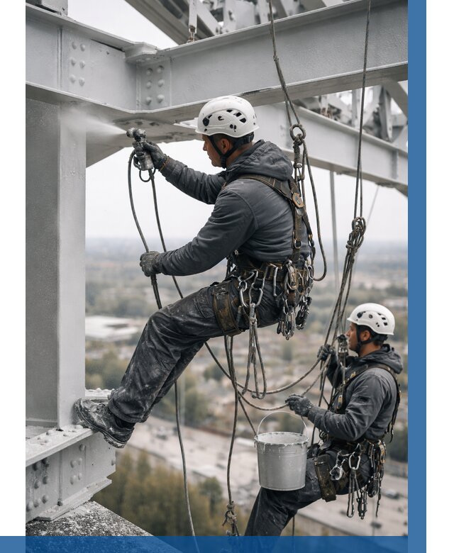 Покраска металлоконструкций на высоте в Орехове-Зуеве 365 р |ВЫСОТНИК-Рхв