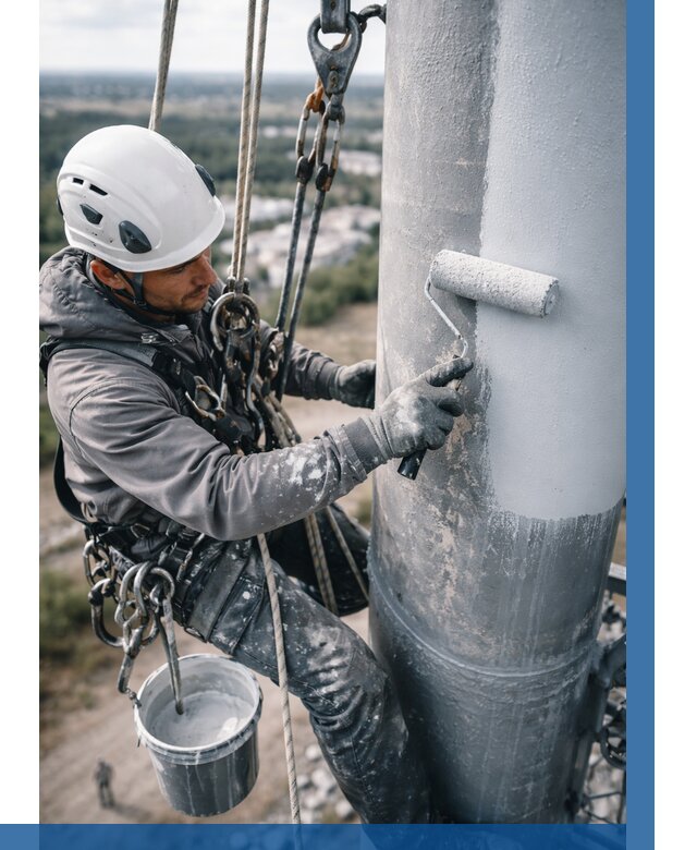 Покраска мачт связи под ключ в Орехове-Зуеве от 886 р. | ВЫСОТНИК-Рхв