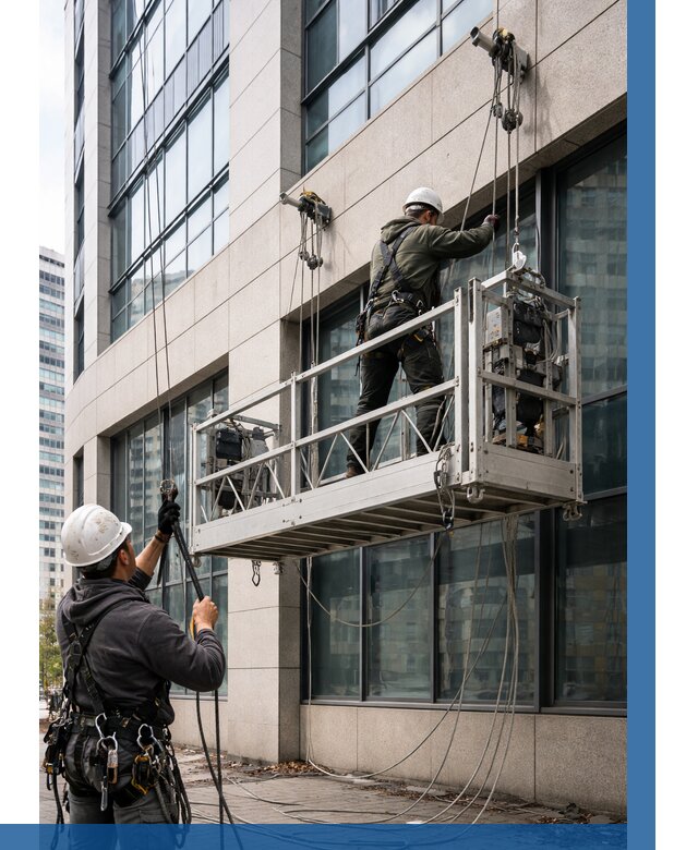 Монтаж и подъем фасадной люльки в Орехове-Зуеве от 12504 р. | ВЫСОТНИК-Рхв