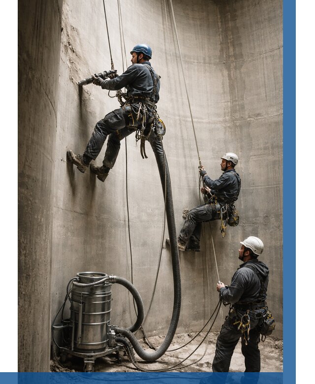 Зачистка силосов в Орехове-Зуеве от 4689 р. Договор и смета ВЫСОТНИК-Рхв