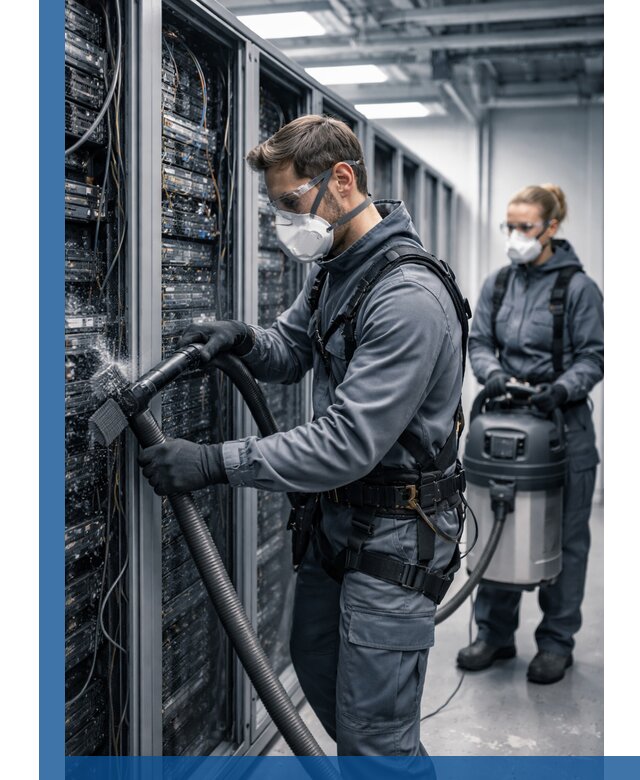 Обеспыливание серверной комнаты в Орехове-Зуеве, профессиональная очистка