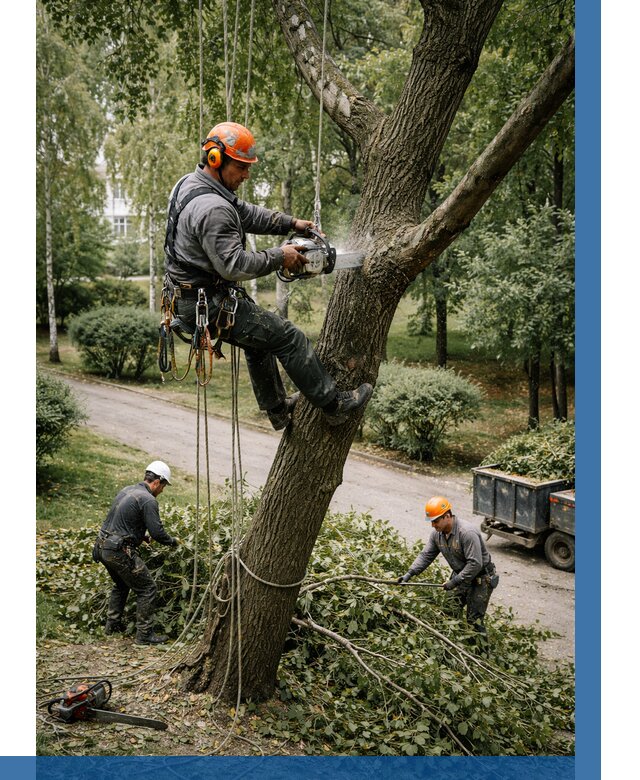 Кронирование деревьев в Орехове-Зуеве от 6773 р. | ВЫСОТНИК-Рхв