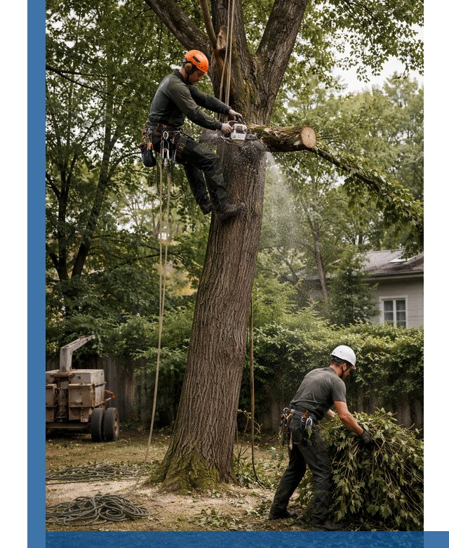 Кронирование деревьев в Орехове-Зуеве, безопасная высотная обрезка