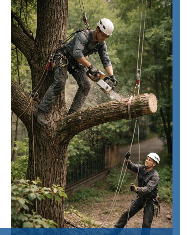 Спил деревьев альпинистами в Орехове-Зуеве от 8336 р. | ВЫСОТНИК-Рхв