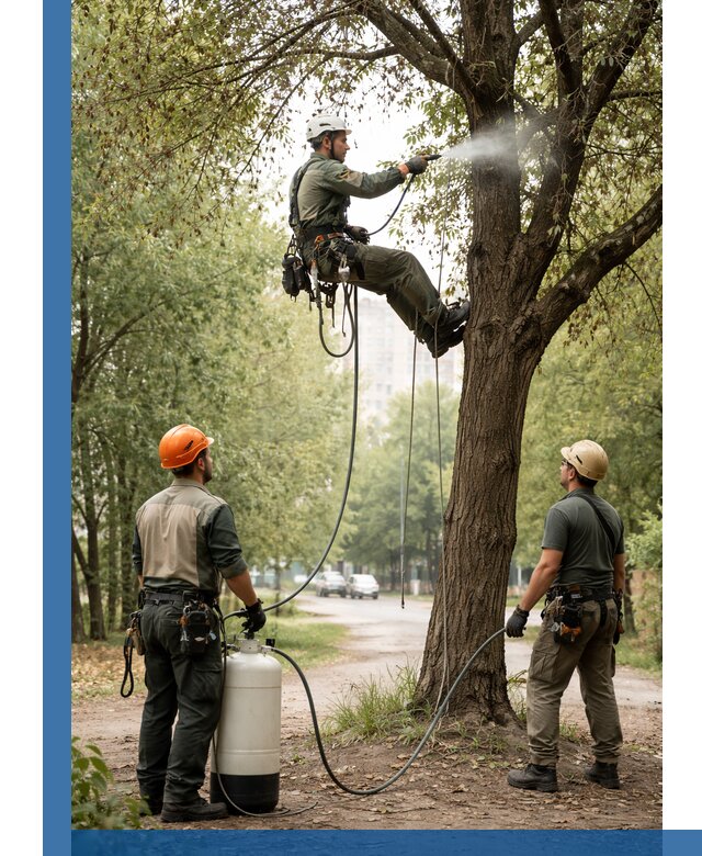 Обработка деревьев от вредителей в Орехове-Зуеве профессиональная защита