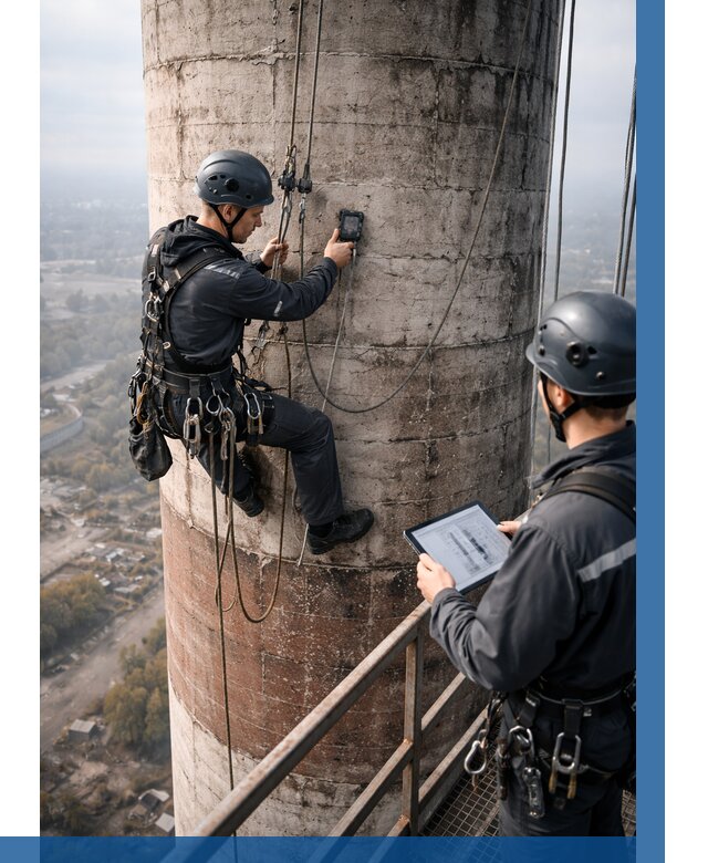 Обследование дымовой трубы в Орехове-Зуеве от 8336 р. | ВЫСОТНИК-Рхв
