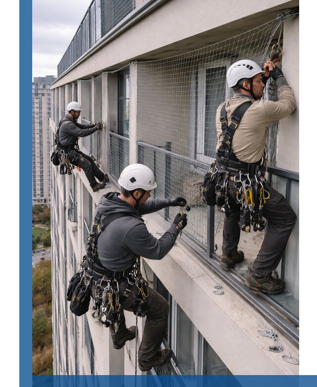 Профессиональный монтаж защитной сетки от птиц в Орехове-Зуеве